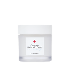 Cicaming Madeca B5 Cream jar with a white label on a black background