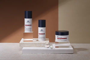 CU clean-up enriched energizing cream three set package front view.