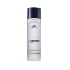 Skincare bottle labeled 'CU Clean-Up' on a white background