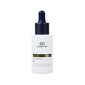 CU Clean-Up skincare ampoule bottle with dropper on a white background