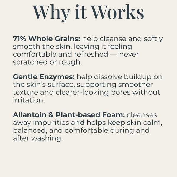 Soft Skin + Clear Pores - Enzyme Oat Scrub Powder Wash