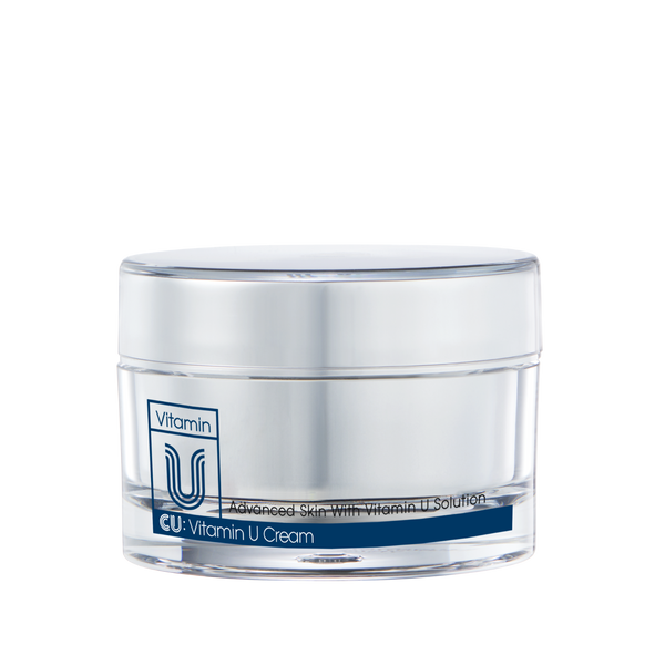 Jar of Vitamin U Cream on a transparent background.